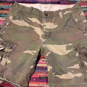 Hollister Camo Cargo Shorts